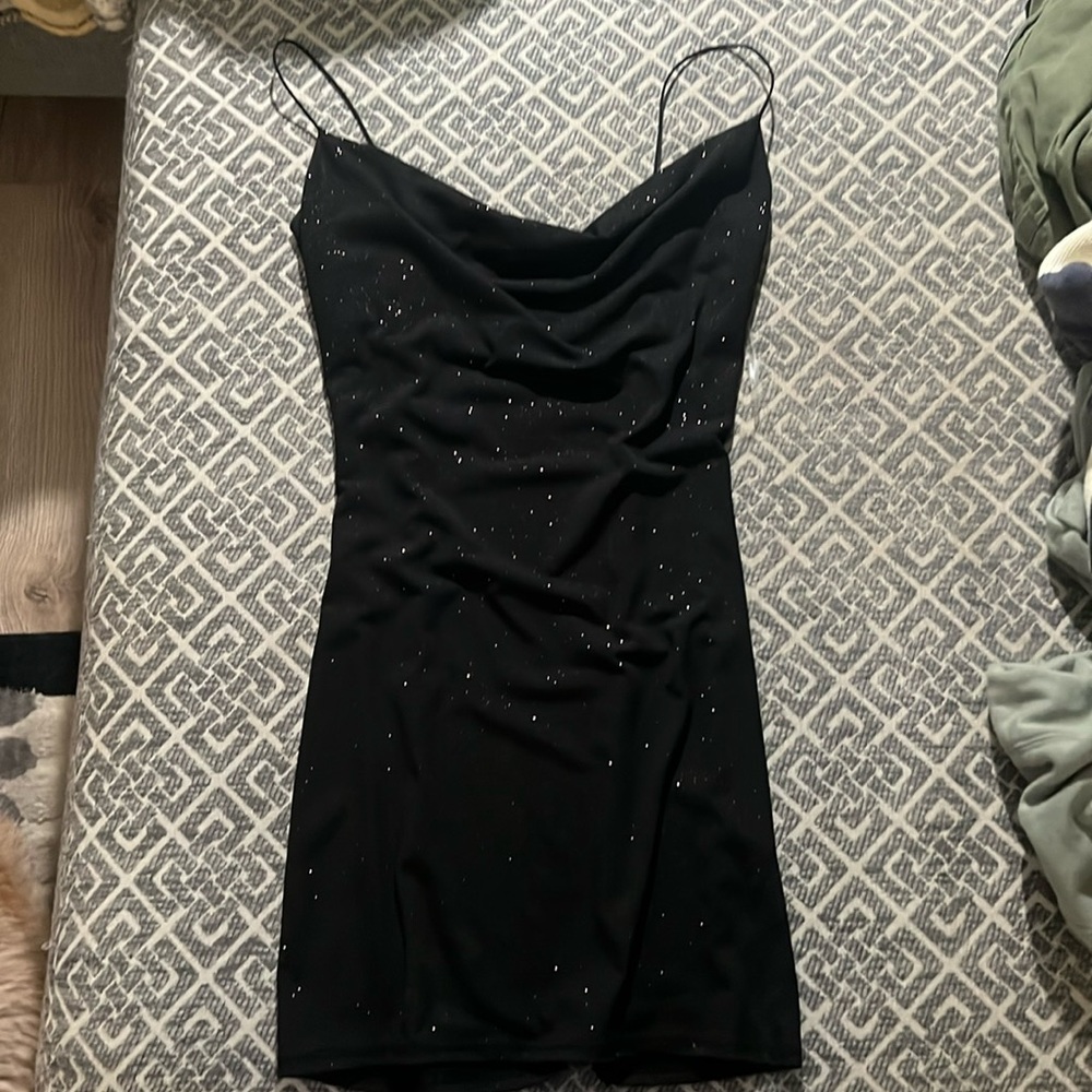 WINDSOR: black sparkly dress, size small